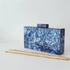 Grande brilhante ouro tecido acrílico bolsas e bolsas femininas perspex caixa embreagem noite crossbody longo mini feminino senhora pro nova aleta