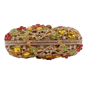Xiyuan rosa pedra minaudiere strass embreagem cristal bolsa de noite para mulheres festa baile saco nupcial garras bolsa casamento