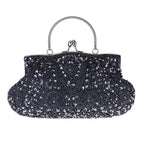 Bolsa de design de lantejoulas para mulheres, grande capacidade, portátil, frisada, bolsa de casamento, acessórios de moda