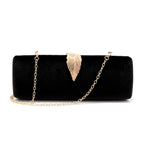Sacos de embreagem veludo aleta design sacos noite folha metal corrente ombro bolsas glitter senhoras menina evento bolsa