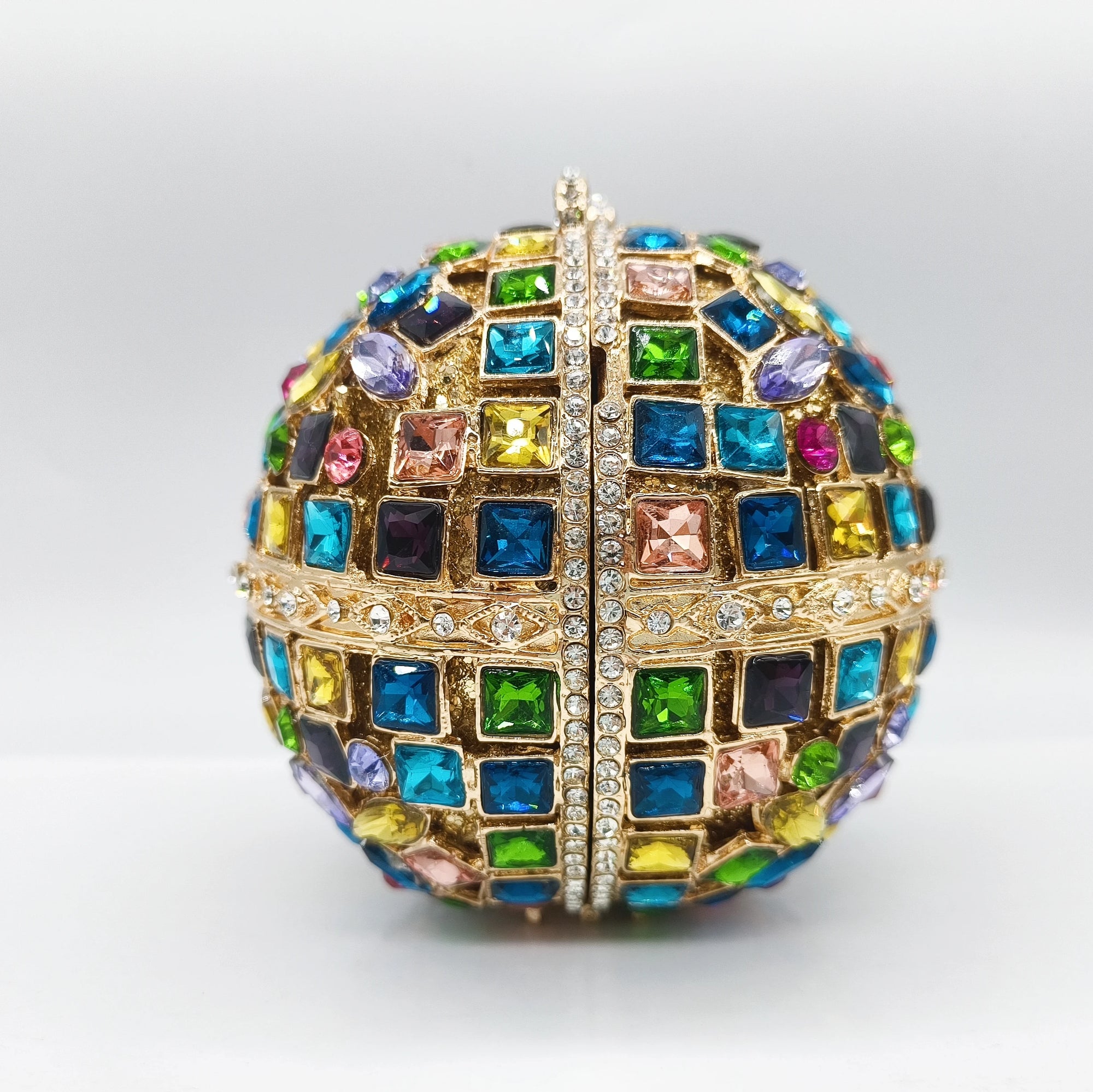 2025 novo design presente do dia das mães vitral strass embreagem em forma de sino oco diamante banquete baile de formatura senhoras saco de noite