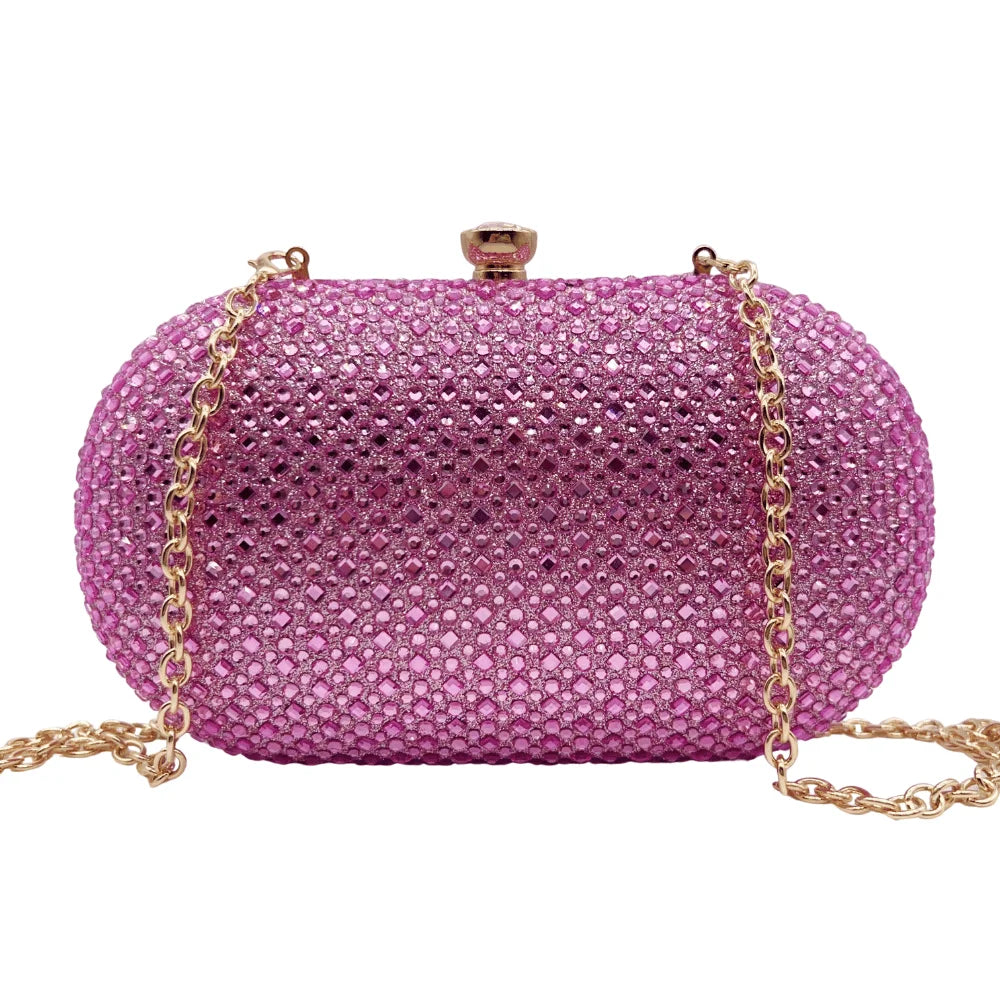 2024 bolsas de noite de luxo para mulheres – bolsa de embreagem de strass com decorações de cristal, bolsa de festa de casamento