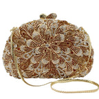 Luxo oco-para fora strass embreagem para mulheres mão-conjunto de cristal saco de festa de casamento noiva bolsa de noite minaudière (atacado) ​