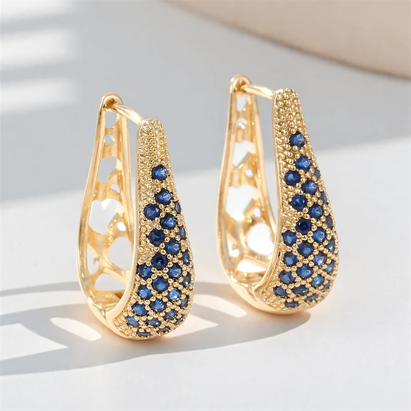 Brincos de argola redondos de cristal verde para mulheres, vintage, cor dourada, arco-íris, zircônia, fivela de orelha, joias de casamento, presente de dia das mães