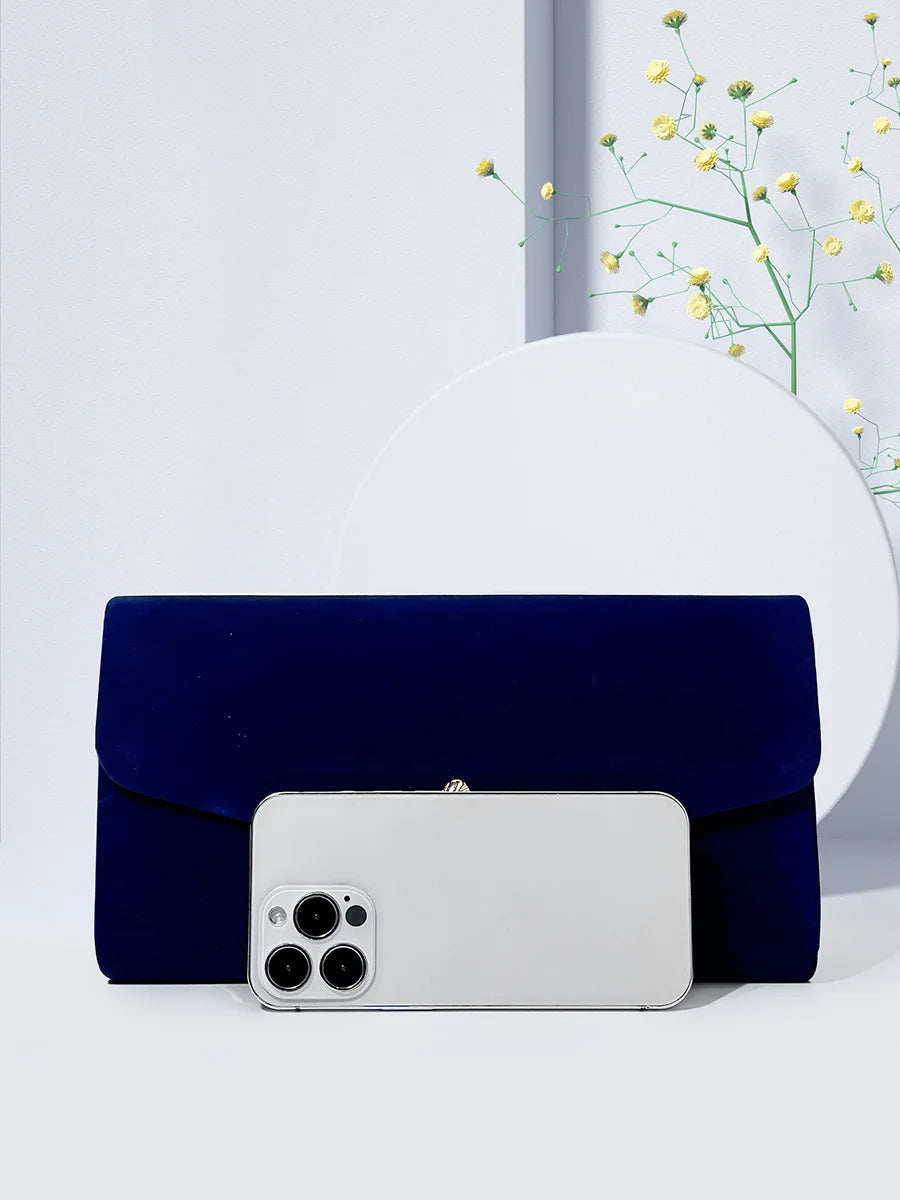 Bolsa quadrada do vintage de veludo para casamento nupcial, garras banquete vermelho, sacos de ombro, envelope azul Prom, novo, 2023