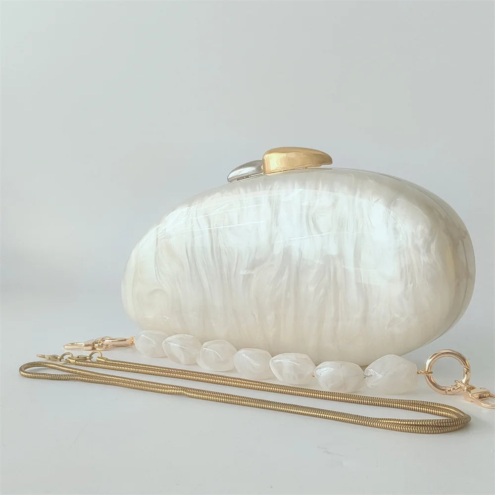 Feminino menina mármore pérola bege mini corrente bolsa de ombro moda feminina bolsa embreagem carteira casamento festa à noite uso diário trave