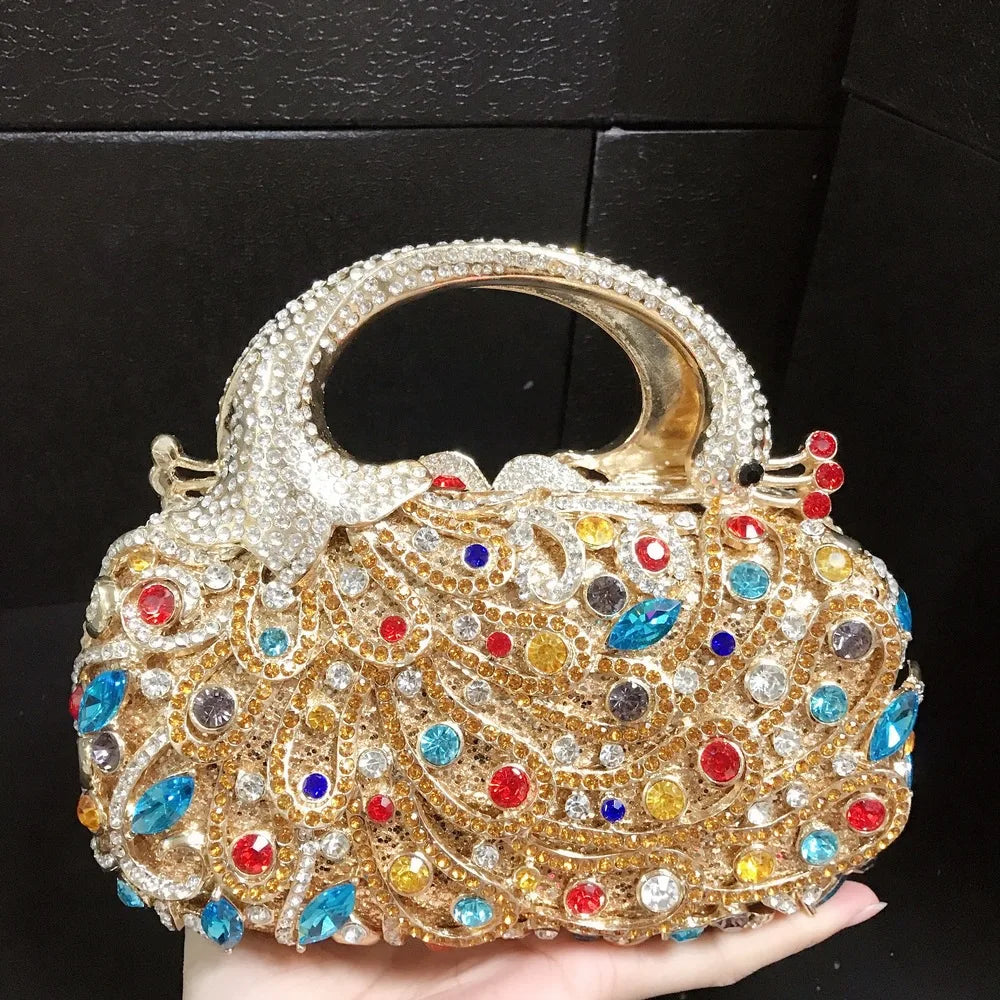 Saco De Jantar De Incorporação De Diamante, Mais Recente Estilo Phoenix, Bolsa De Noite De Luxo, Festa De Casamento