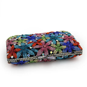 Diamante vazio metal cristal jantar saco diamante embreagem diamante brilhante cristal-incrustado noite saco de embreagem cartera de fiesta