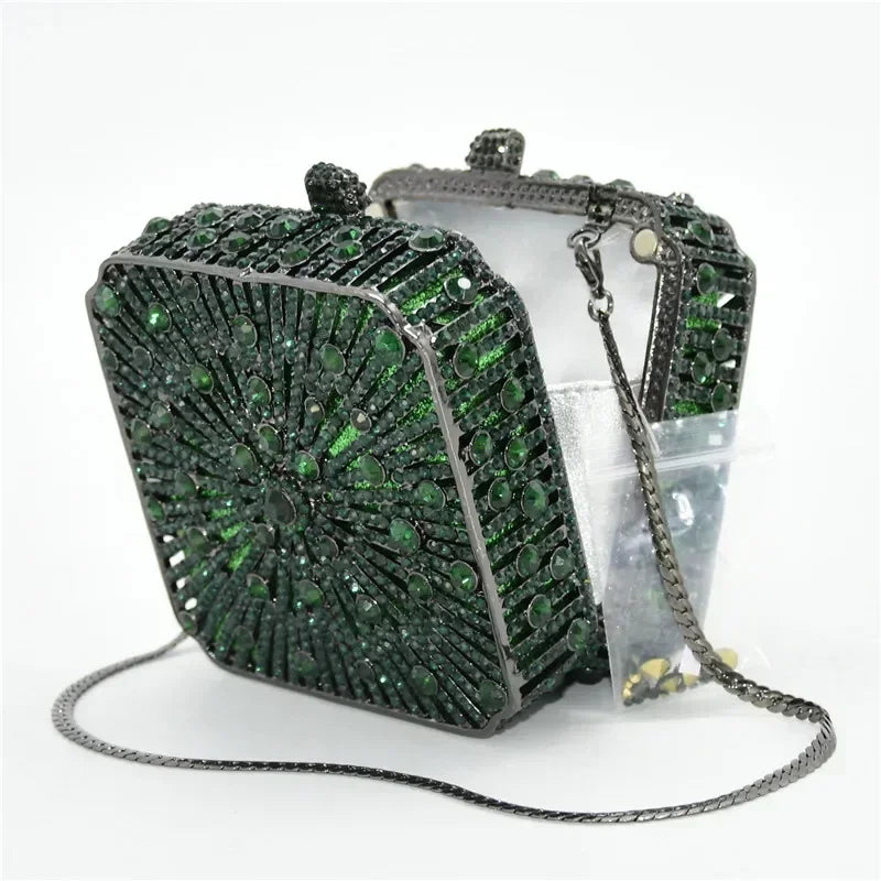 Mais recente noite sacos de embreagem senhoras bolsas diamante caveira embreagem noite sacos de cristal deslumbrante noite metal embraiagens
