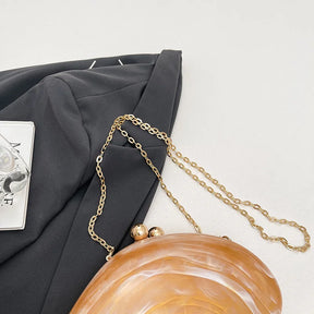 Bolsa de mão de noite acrílica em formato irregular, bolsa de mão luxuosa brilhante para mulheres, bolsa para vestido de festa de coquetel