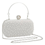 Bolsas de noite femininas pérola frisado bolsa embreagem casamento nupcial garras festa baile senhora crossbody bolsa ombro