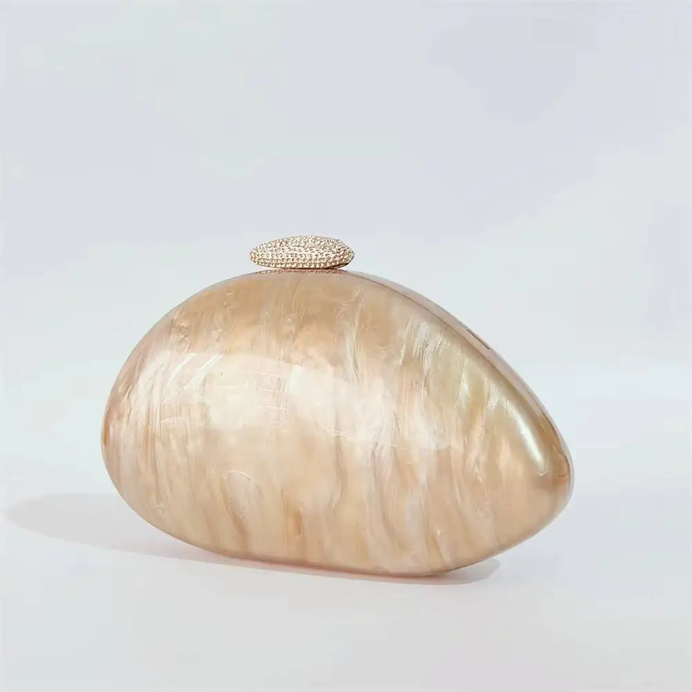Oval areia nu pérola acrílico caixa feminina saco do mensageiro bolsa de casamento europeu elegante noite bonito verão pro casual saco embreagem