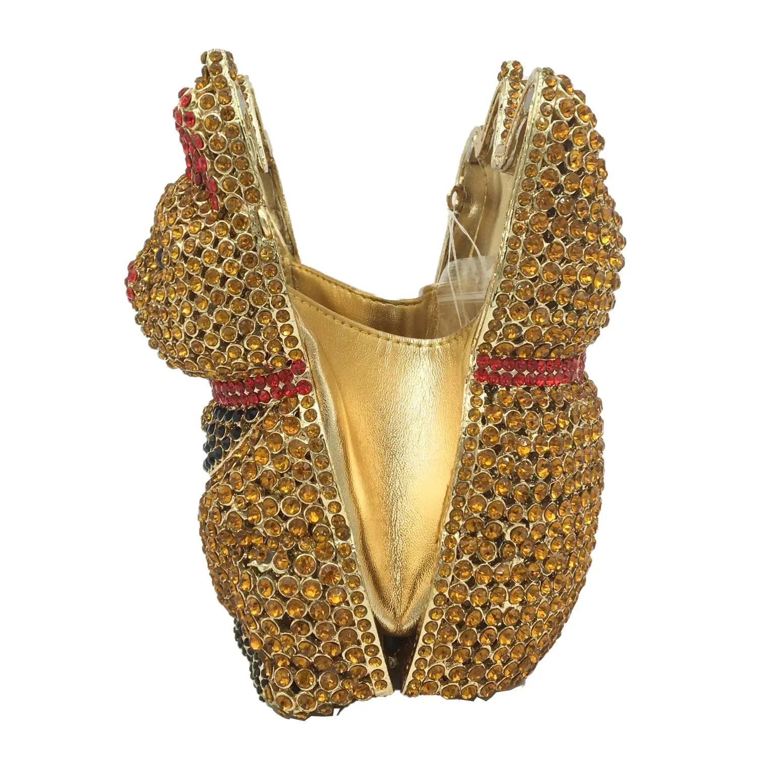 Boutique de fgg fortuna sorte forma gato feminino cristal embreagem bolsas noite saco senhoras festa jantar minaudiere bolsa