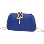 Moda cobra bloqueio saco de embreagem versátil festa noite bolsa vestido código saco crossbody para todas as ocasiões