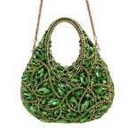 Bolsa de Noite Vintage Verde Oliva em Cetim com Alça Superior, Clutch Elegante para Casamento e Festa, Venda Quente 2025