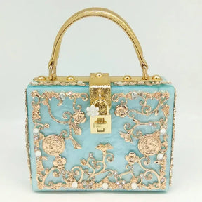 Bolsa de ombro feminina delicada de flor, bolsa de mão luxuosa de acrílico com bolsas transversais da moda, para mulheres