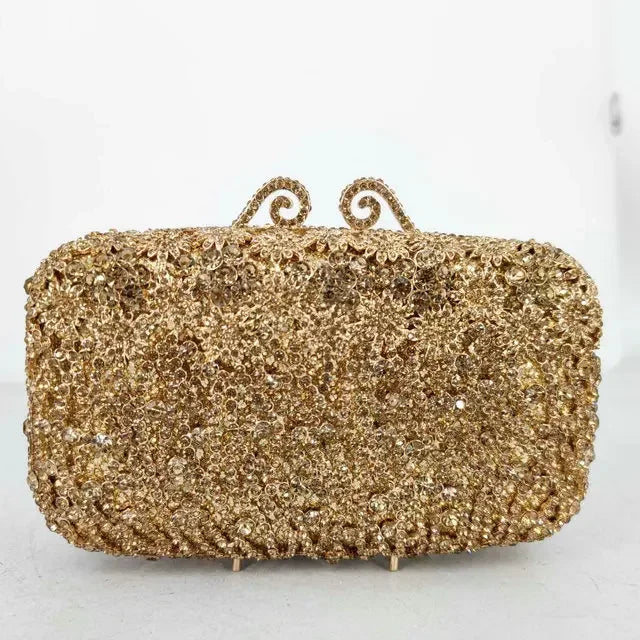 Boutique de fgg brilhante magenta strass bolsas de embreagem para mulheres elegantes, sacos de embreagem de noite formais, bolsa de embreagem de flor de noiva