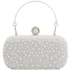 Bolsas de noite femininas pérola frisado bolsa embreagem casamento nupcial garras festa baile senhora crossbody bolsa ombro