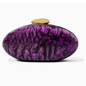 Nova moda acrílico brilhante jantar saco de mão saco de ombro em forma de ovo de ganso crossbody saco