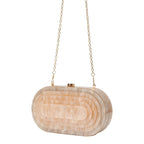 Moda acrílico bolsa de noite feminina vintage em forma de concha mármore ombro corrente saco cross-border na moda vestido de baile saco