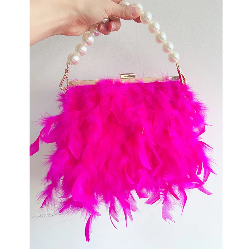 Bolsas de luxo para mulheres, bolsa de embreagem noturna, bolsa de ombro, corrente de pérolas, bolsa de casamento designer 12 cores