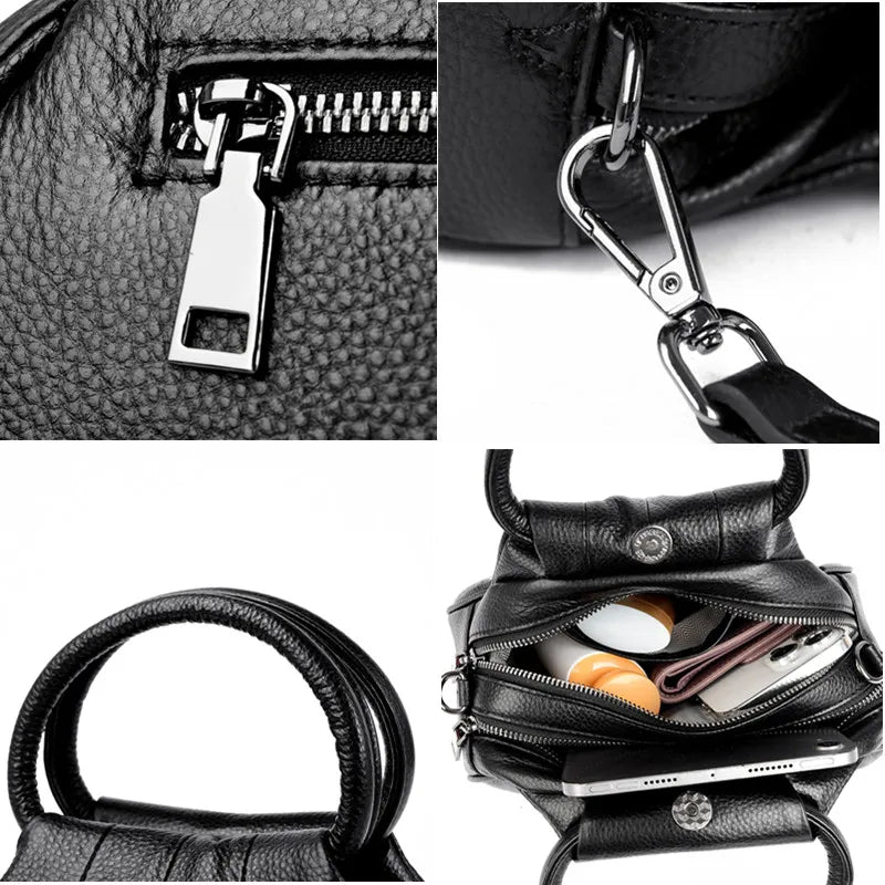 Designer de couro genuíno bolsa feminina moda ombro saco do mensageiro luxo macio mensageiro sac feminino bolsa senhoras tote
