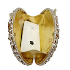 Luxo oco-para fora strass embreagem para mulheres mão-conjunto de cristal saco de festa de casamento noiva bolsa de noite minaudière (atacado) ​