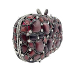 Xiyuan concha natural feminina luxo cristal sacos de noite nupcial casamento embreagem bolsa festa minaudiere bolsa luxo frisado bolsa