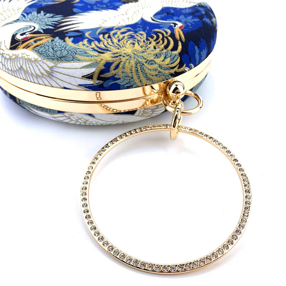 Saco clássico diamante círculo sacos chineses mãe mulheres professor presente saco sacos vintage bloqueio alça superior bolsas femininas
