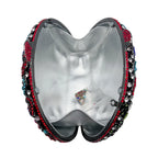 Venda quente de luxo phoenix flor totalmente diamante espumante grânulo cristal bolsa de noite de casamento feminino