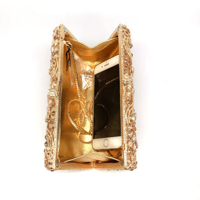 Venda quente fantasia diamante bolsa de luxo pequena mulher garras senhoras forma oval cristal nupcial festa casamento bolsas