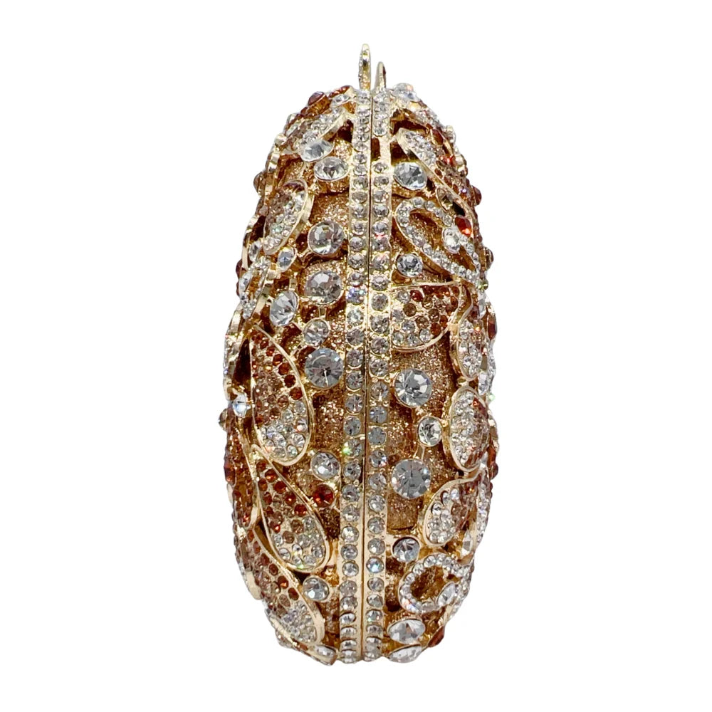 Luxo oco-para fora strass embreagem para mulheres mão-conjunto de cristal saco de festa de casamento noiva bolsa de noite minaudière (atacado) ​