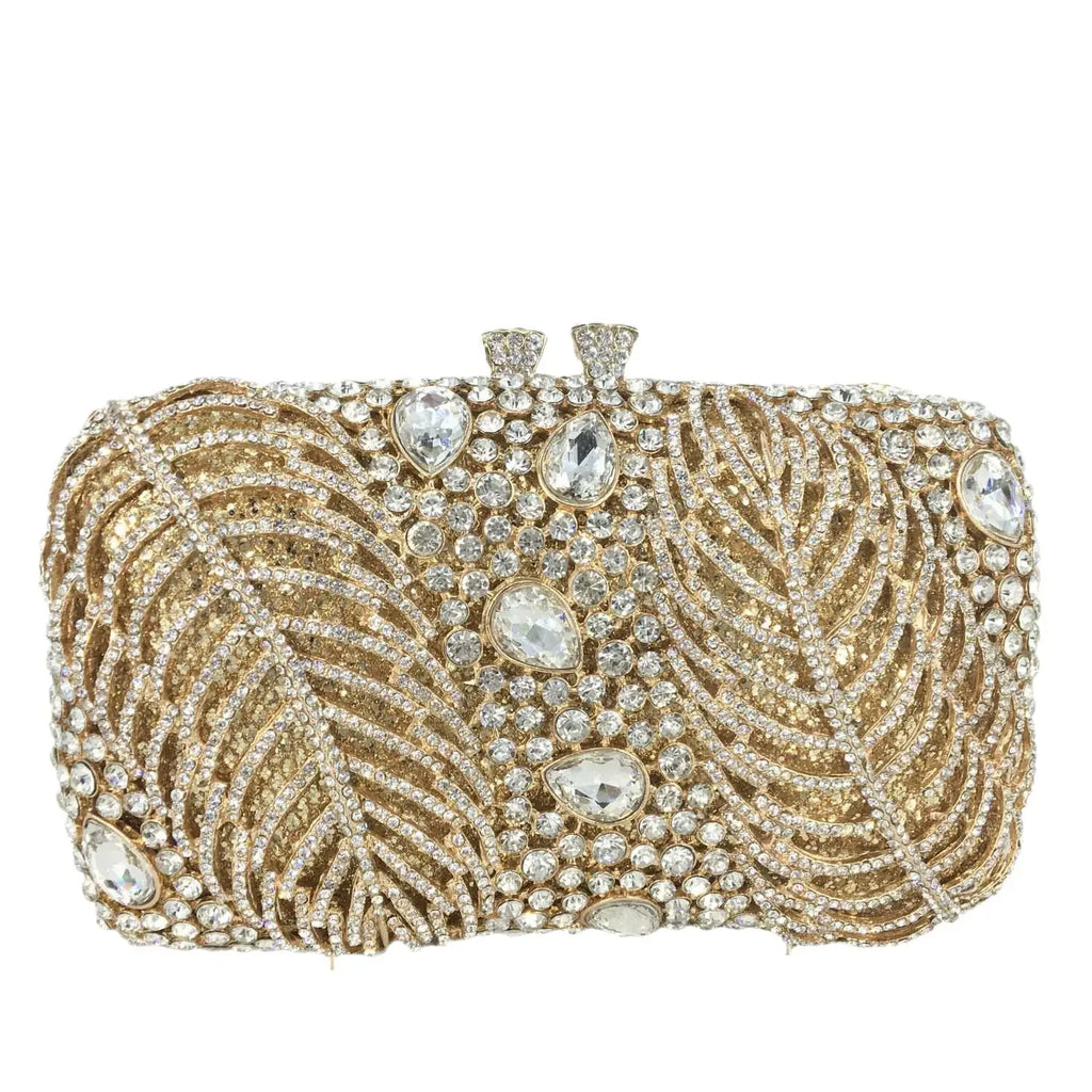 Boutique de fgg roxo cristal noite sacos embreagem feminino formal festa folha strass bolsas nupcial casamento minaudiere bolsa