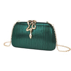 Moda cobra bloqueio saco de embreagem versátil festa noite bolsa vestido código saco crossbody para todas as ocasiões