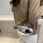 Bolsa feminina em forma de manga bolsa acrílica famosa corrente crossbody caixa feminina bolsa de jantar