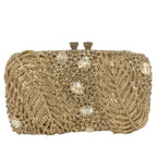Boutique de fgg roxo cristal noite sacos embreagem feminino formal festa folha strass bolsas nupcial casamento minaudiere bolsa