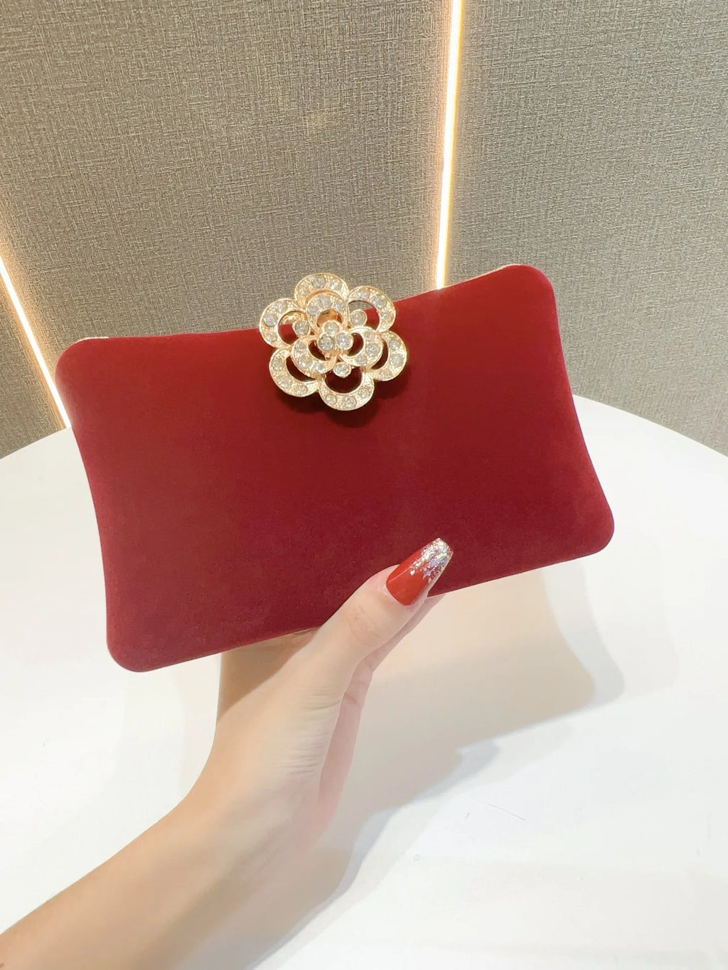Embreagem de noite de pérola de cristal encantada – Bolsa de palco deslumbrante com strass, bolsa de ombro de banquete de luxo para mulheres bolsa de noite