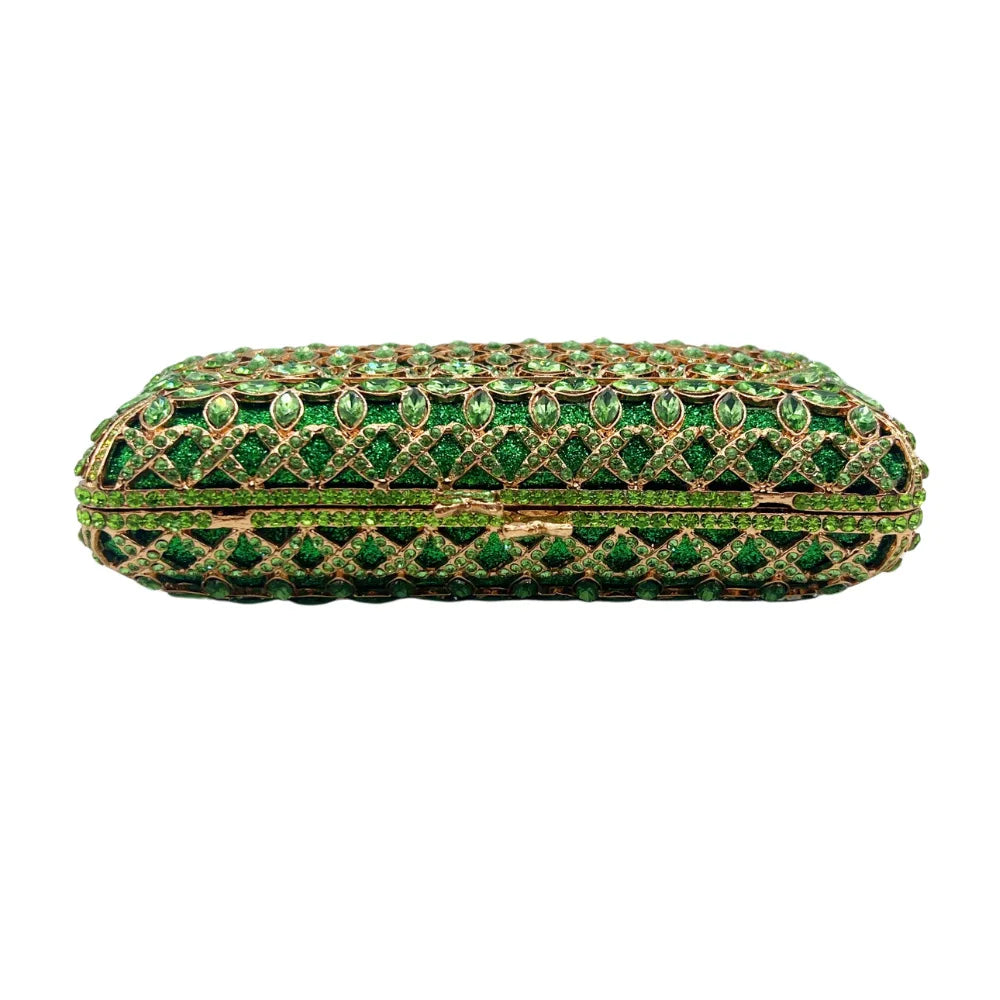 Bolsa de strass com diamantes incrustados, bolsa de jantar, banquete, vestido de noite, oco, diamante, bolsa feminina