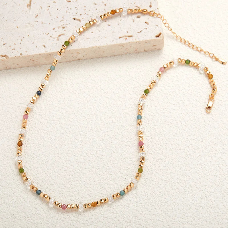 Turmalina natural cristal branco s925 prata frisada conjuntos de jóias com colar e pulseira para mulher delicado presente de luxo