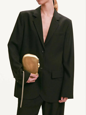 Mulheres metal ouro espelho concha saco bonito noite saco de embreagem com alça para festa de casamento pequenas bolsas designer