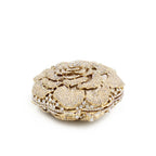 Clutch Metal Flor de Cristal