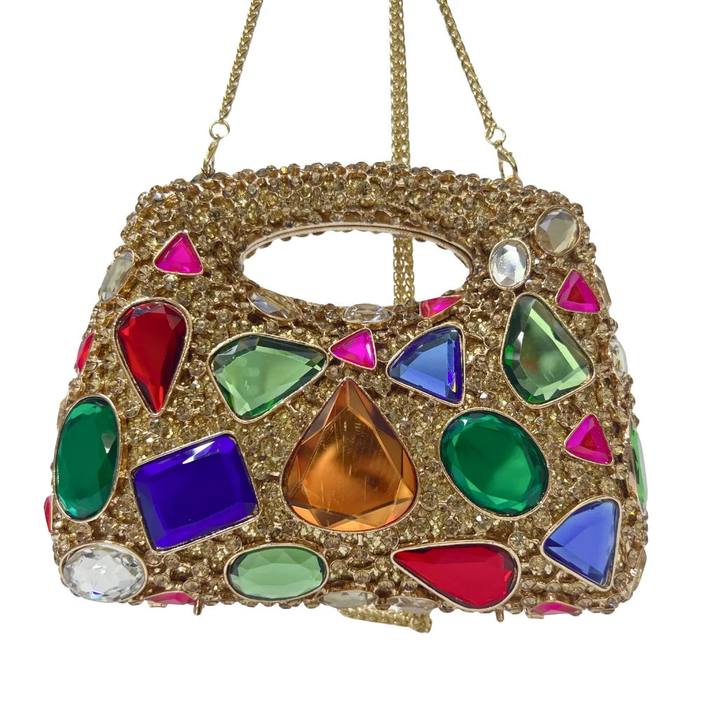 Mais novo saco de embreagem cristal strass noite bolsa fino ajuste para telefone/cartões feminino minimalista bolsa ombro luxo festa saco