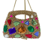 Mais novo saco de embreagem cristal strass noite bolsa fino ajuste para telefone/cartões feminino minimalista bolsa ombro luxo festa saco