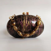Mini Saco De Embreagem Acrílico para Senhoras, Festa Casual, Bolsas De Viagem De Casamento, Design Básico, Bolsas De Caixa De Punho, Marrom Pérola, Marca De Luxo, Design Básico