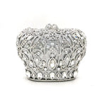Mulheres festa à noite bolsa diamantes luxo cristal garras elegantes senhoras bolsas festa de casamento nupcial coroa real bolsas saco