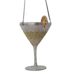 Martin cocktail copo diamante saco de noite nova chegada cristal nupcial bolsa jantar garras feminino bolsa cristal strass sacos
