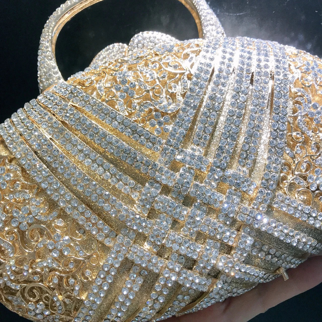 Nova chegada diamante cravejado noite banquete saco cross-border estilo europeu e americano saco de mão com ombro único clutc