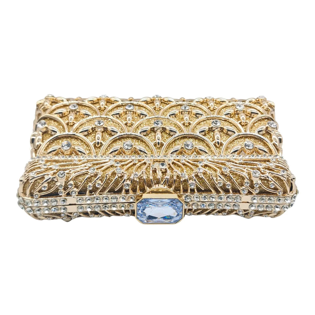 Cristal strass strass vestido de noite bolsa, alta qualidade, ouro metal embreagem saco, diamante embreagem bolsa, cadeia ombro saco