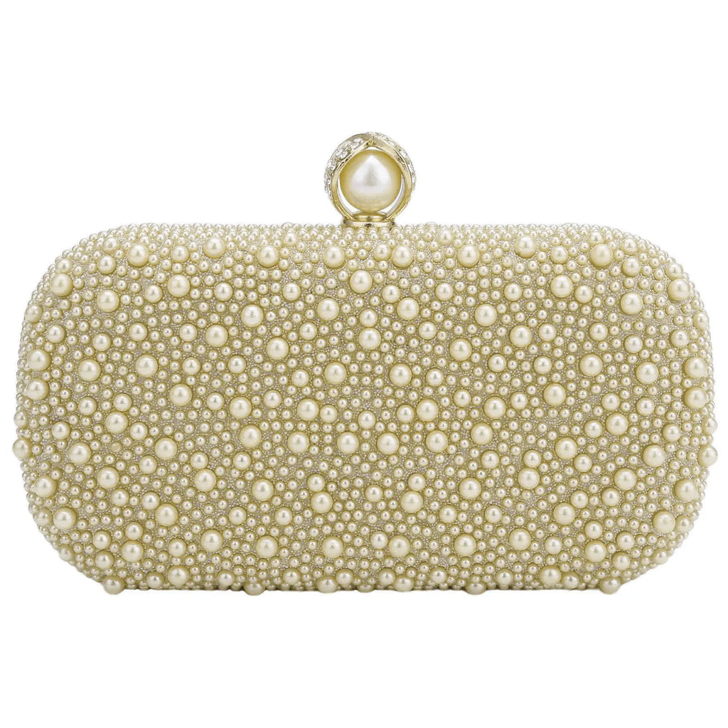 Bolsas de noite femininas pérola frisado bolsa embreagem casamento nupcial garras festa baile senhora crossbody bolsa ombro