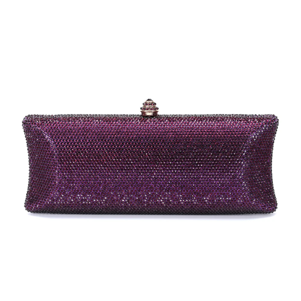 XIYUAN-Saco de embreagem de diamante de cristal colorido para mulheres, bolsa noturna para jantar, casamento, bolsa nupcial, 25 cores, mais vendido